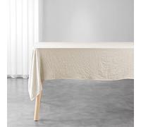 Douceur d'Intérieur Nappe microfibre Suzy 140 x 240 cm Naturel Blanc G