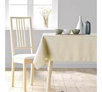 Douceur d'Intérieur, Nappe Rectangle (140 x 300 cm) Essentiel Naturel, Polyester Uni