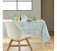 Douceur d'Intérieur, Nappe Rectangle (145 x 240 cm) Canarie Sauge, Polyester Imprimé