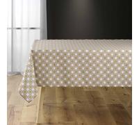 Douceur d'Intérieur Nappe Rectangle (145 x 240 cm) Kouali Jaune, Polyester Imprimé