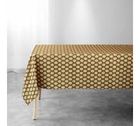 Douceur d'Intérieur Nappe Rectangle (145 x 240 cm) Manuela Jaune, Polyester Imprimé
