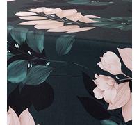 douceur d'intérieur, Nappe Rectangle (150 x 200 cm) Belline Emeraude, Polyester Imprimé