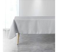 Douceur d'Intérieur, Nappe Rectangle (150 x 240 cm) Artchic Blanc, Polyester Imprimé