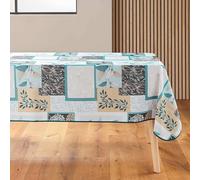 Nappe Antitache Imprimé "Faya" 150x240cm Sauge