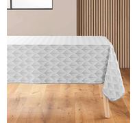 Douceur d'Intérieur Nappe rectangulaire Kalini Antitache Polyester imprimé 150 x 240 cm Gris