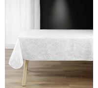Paris Prix Nappe antitache «Lonigold» imprimée 150 x 240 cm Blanc