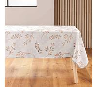 Douceur d'Intérieur Nappe rectangulaire Manola Antitache imprimée Polyester 150x240 cm Naturel