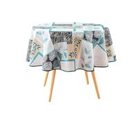 douceur d'intérieur, Nappe Ronde (Ø 180 cm) Faya Sauge, Polyester Imprimé