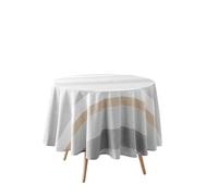 Douceur d'Intérieur Nappe ronde Iliade Ø 180 cm Blanc Coton & Polyester tissé