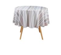 Douceur d'Intérieur – Nappe ronde Melina Ø 180 cm Naturel Coton & Polyester recyclé GRS
