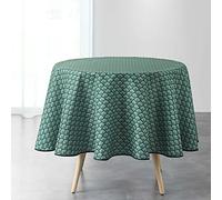 Douceur d'Intérieur – Nappe ronde Artchic – Polyester imprimé Ø 180 cm, Vert