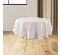 Douceur d'Intérieur Nappe ronde Kalini Ø 180 cm Polyester imprimé Antitache Naturel