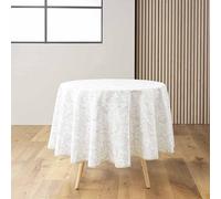 Douceur d'Intérieur – Nappe ronde Leya – Polyester imprimé métallisé – Ø 180 cm