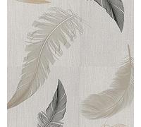 Douceur d'Intérieur, Nappe Ronde (Diamètre 160 cm) Folea Naturel, PVC Textilia