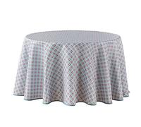Douceur d'Intérieur Nappe Ronde (Diamètre 180 cm) Havana Menthe, Polyester Imprimé