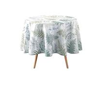 Douceur d'Intérieur Nappe ronde Melisandre – Anti-tache, polyester imprimé, Diamètre 180 cm