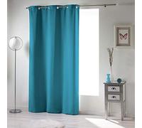 Douceur d'Intérieur Occult Rideau a Œillets Occultant Uni Occult Polyester, Bleu, 240x140 cm