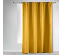 Douceur d'Intérieur Occult Rideau a Œillets Occultant Uni Occult Polyester, Miel, 240x140 cm