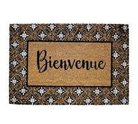 Douceur d'Intérieur, Paire Droite à Passants (2 x 60 x 120 cm) Petite Fleur Blanc/Rouge, Voile Sablé Brodé