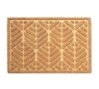 Douceur d'Intérieur, Paillasson Rectangle (40 x 60 cm) Palmette Naturel, Coco Frappé