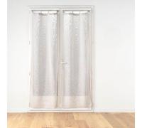 Douceur d'Intérieur – Paire de voilages Minalisa Lin – Voile tissé, œillets bois 2 x 70 x 200 cm