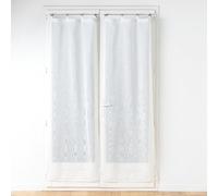 Paire de Voilages à Œillets "Davina" 70x200cm Blanc Blanc G