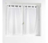 Douceur d'intérieur - Paire de voilages Adèle - 60 x 90 cm - Blanc - Douceur d'intérieur Blanc G