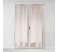 Douceur d'Intérieur, Paire de Voilages Passe-Tringle (2 x 70 x 200 Cm) Milza Beige, Voile Tissé