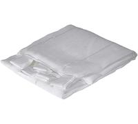 Douceur d'Intérieur, Paire Droite à Passants (2 x 90 x 160 cm) Linahe Blanc, Voile Sablé Fils Chenille