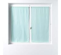 Douceur d'Intérieur, Paire Droite Passe-Tringle (2 x 60 x 160 cm) Soane Menthe, Voile Tissé