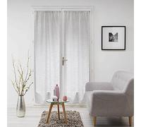 Douceur d'Intérieur – Paire voilages Milza – Voile tissé effet lin passe-tringle – 2x70x200 cm Gris