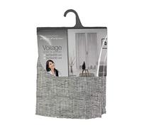 Cache sommier uni à nouettes - Anthracite - 160 x 200 cm