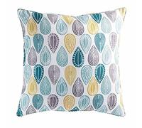 Douceur d'Intérieur PALPITO Coussin Passepoil, Polyester, Blanc, 60 x 60 cm