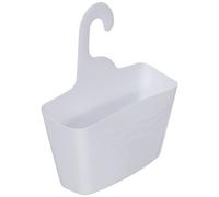 douceur d'intérieur, Panier de Douche (23.5 x 8.5 x 25.5 cm) Vitamine Blanc, Plastique