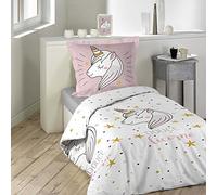 Douceur d'Intérieur Parure 2 Pièces (140 x 200 cm) LiliRose, 100% Coton