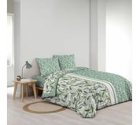 Douceur d'Intérieur Parure de draps 4 pièces réversible - 100% Coton - Imprimé 42 Fils/cm² Eleonore