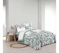 Douceur d'Intérieur Parure de draps 4 pièces réversible - 100% Coton - Imprimé 57fils/cm² Eldorado