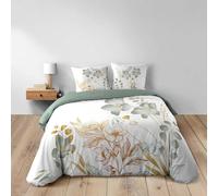 Douceur d'Intérieur – Parure de lit 3 pièces Lolita – 240 x 220 cm – 100% coton – Blanc