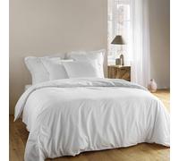 Housse de couette 220x240 cm + uni blanche - Blanc