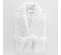 Douceur d'Intérieur, Peignoir de Bain, 100% Coton, Tendresse, Blanc