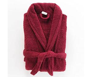 Douceur d'Intérieur, Peignoir (Taille Unique) Tendresse Ru ponge Unie 100% Coton