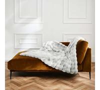 Douceur d'Intérieur Plaid Hiver Chaud (180 x 220 cm) Mounty Gris, Imitation Fourrure