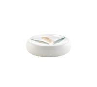 douceur d'intérieur, Porte-Savon (Ø 11,1 x 2,4 cm) Plumiss, Céramique Imprimée Métalisée