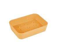 douceur d'intérieur, Porte-Savon (11.9 x 8.9 x 2.3 cm) Vitamine Ocre, Plastique Soft Touch