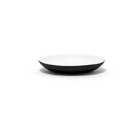 Douceur d'Intérieur, Porte-Savon (Diamètre 11.5 x 2 cm) Mambo Noir, Grès Soft Touch