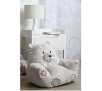 DOUCEUR D'INTÉRIEUR Pouf enfant ""Jules"" 45x45 cm - Ours beige, 100% polyester, finitions brodées