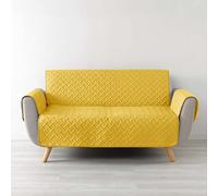 Douceur d'Intérieur Protège-canapé matelassé Lounge 279×179 cm Microfibre unie Jaune