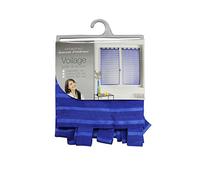 douceur d'intérieur Riane Paire Droite Passants Voile Sable Raye Riane Polyester, Indigo, 160x60 cm