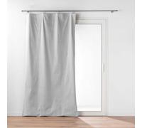 Douceur d'Intérieur, Rideau à Anneaux (130 x 230 cm) Cover Gris, Polyester et Polyuréthane