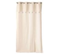Douceur d'intérieur - Rideau à œillets HAVER - Coton, polyester et top métallisé - 140 x 240 cm - Ecru